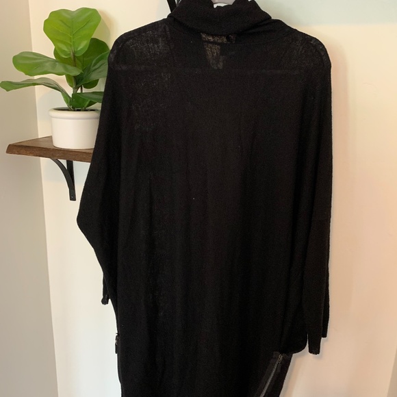 Black Turtleneck Zipper Dress - Picture 5 of 5